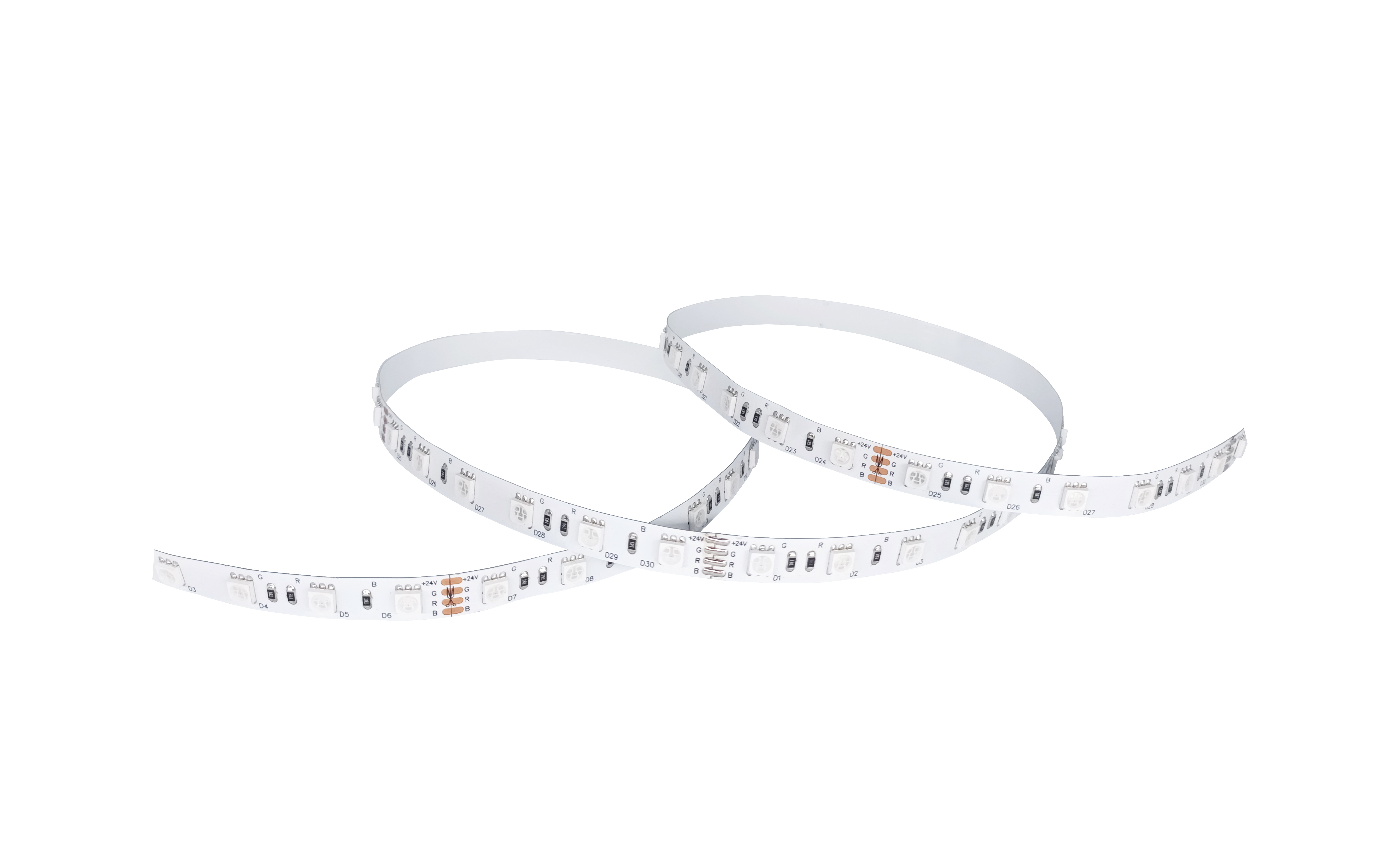 Low Voltage SMD 5050 RGB LED Strip Flexible Neon LED Strip 12 / 24 V