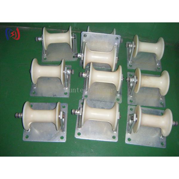 Telecom Underground Cable Pithead Roller Three Connected Conductor Stringing Tools
