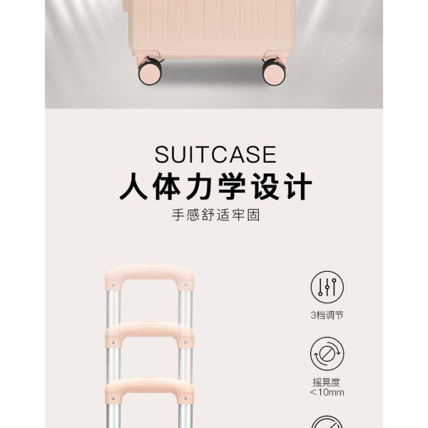 777 Pastel-Colored Suitcase with Multi-Directional Wheels Lightweight Pink Carry-On with Retractable Handle Combination Lock Travel Suitcase Trending
