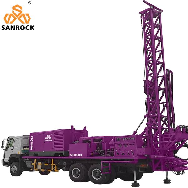 Truck Mounted Water Well Drilling Rig With Mud Pump Deep 300m Water Well Drill Rig