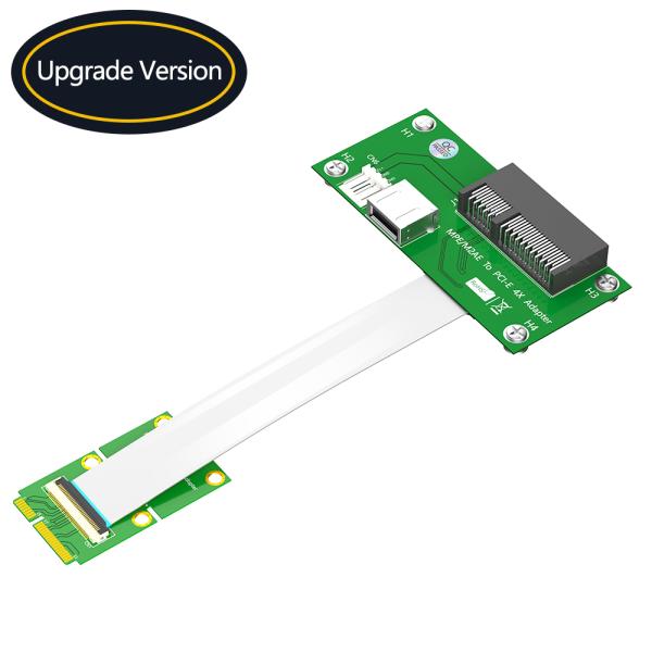 M.2 Key A/E to PCI-E X8 Riser Card with USB 2.0 480Mbps