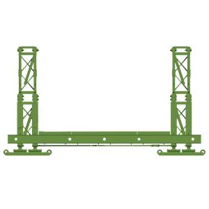 Double Row / Layer Modular Bridge Construction Temporary Bridge Structures