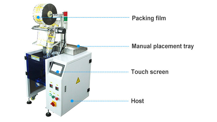 Small Business Eraser Study Products Packing Plastic Film Roll Packaging Machine
