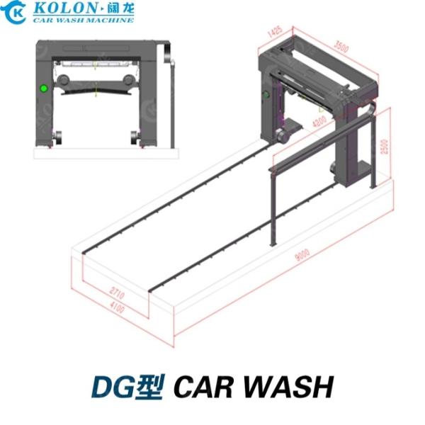 Roll Over Automatic Bus Washing Machine