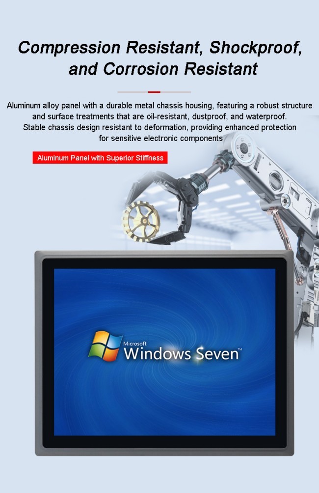 15.6 Inch High Brightness 1000 Nits Vesa Wall Mounted Waterproof Lcd Capacitive Embedded Touchscreen Monitor
