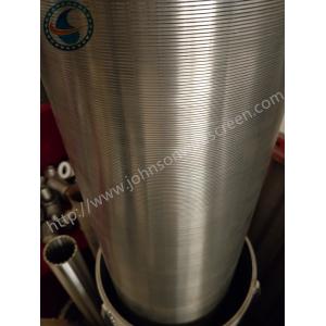 Professional Johnson Screen Pipe , Rod Based Continuous Slot Screen