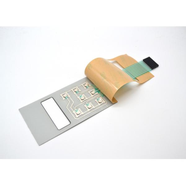 Embossed Tactile Waterproof Membrane Switch With Protection Film On Overlay