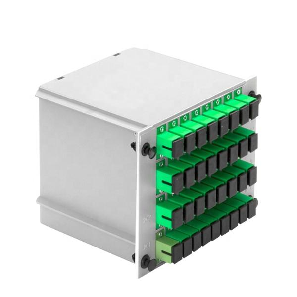 SCAPC PLC 1X32 Single Mode Splitter , Passive Fiber Optical Box 32 Way FTTH