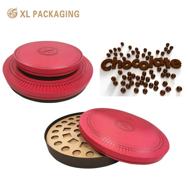 Custom Round Chocolate Boxes | Luxury Embossed Packaging