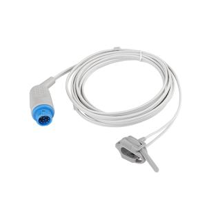 12 Pin Soft Reusable Spo2 Sensor Finger Clip Multifunctional