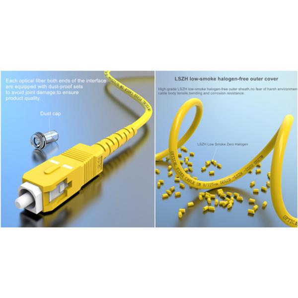 Single Mode Simplex SC APC 9/125 0.9mm Fiber Optic Pigtail