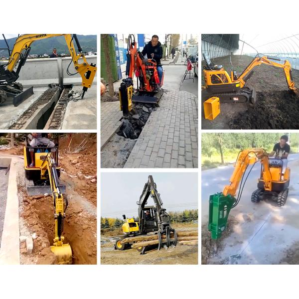 Standard Rated Speed Mini Digger Compact Crawler Excavator with Free Shipping