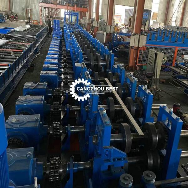 6mm Galvanized Cz Purlin Roll Forming Machine Automatic Changeable