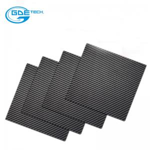 China GDE thinckness customized real carbon fiber sheet/laminated sheet 100% carbon fiber board/ on sale