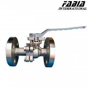 China FABIA Manual High Pressure Two Way Flange Ball Valve on sale