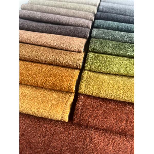 Chenille Velvet Sofa Fabric Stain Resistant For Home Decoration