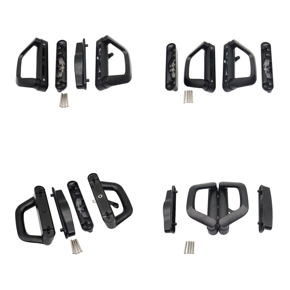 Aluminum And Zinc Alloy D Type Pull Handle Lock Black Color Customized