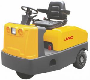 Buy cheap Battery Operated  4 Wheel Platform Truck , Airport Tow Tractor High Range Steering Design product