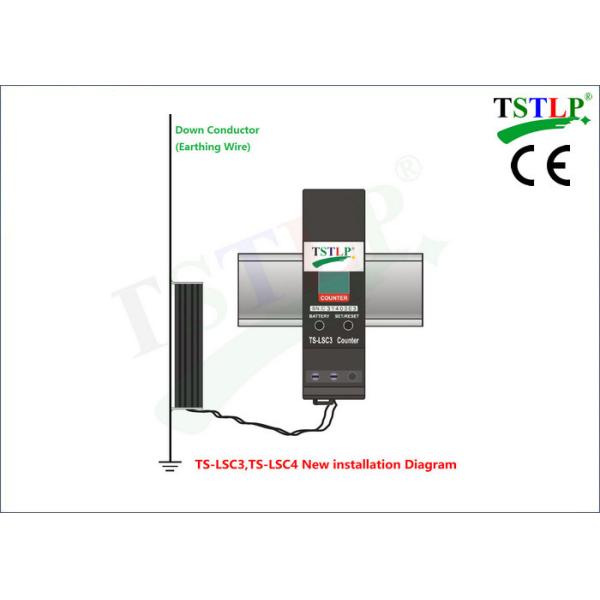 Stable 3 Digits ESE Lightning Strike Counter Complies With CE Certificate