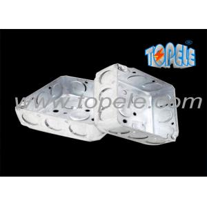 Buy cheap 4 Inch Square Electrical Boxes And Covers With Knockouts Square product