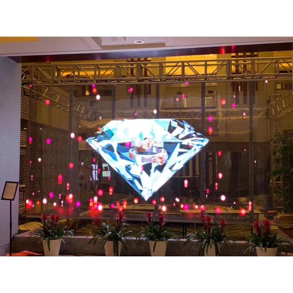 P3.91 P7.81 P15.6 Full color curved transparent LED display screen SMD1921 500*1000mm aluminum