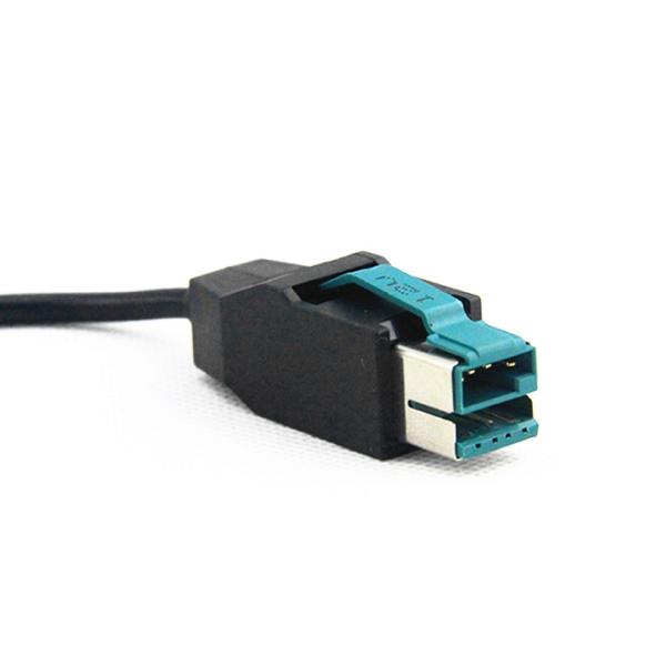 2M 12V USB Power Cable Right Angle 5521 DC Plug For TD1500 DigiPos Touch Screen