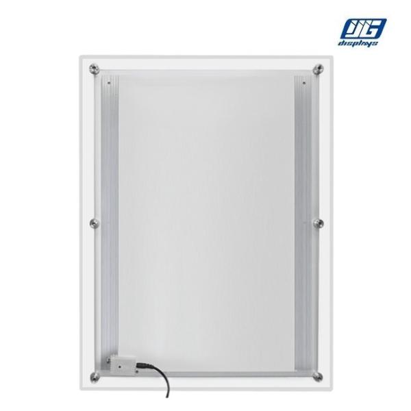 Clear Profile Back - lit LED Graphic Display Frame Ceiling Hanging 2000 Lux