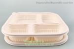 Takeout Takeaway Good Eco Sugarcane 800ml Lunch Box Clamshell Disposable