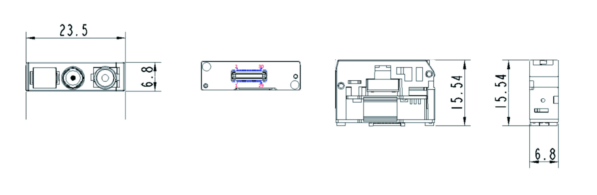 E3251,Ultra Slim OEM Scan Engine, 1080x1280 MIPI, Red Laser, Undecoded(Datalogic decoding license)