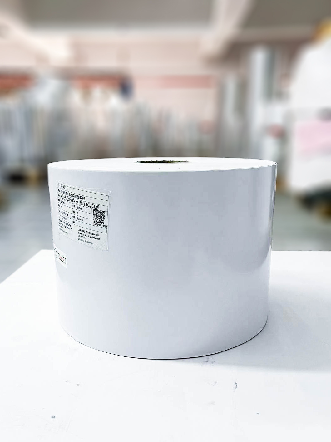 China Transparent PE Paper Roll ,  Acrylic Adhesive  Glassine Paper Roll on sale