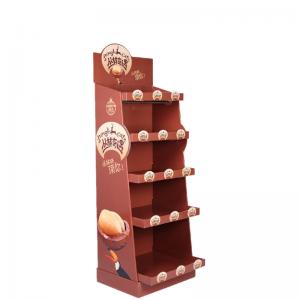 China Floor Cardboard Counter Display Shop Product Display Stands For Retail on sale