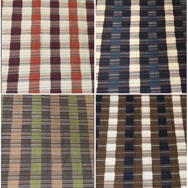 Stonewashed Stripe Linen Fabric 100gsm
