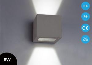 Buy cheap hot sale IP54 Cube 6W Surface Mounted Outdoor LED Wall Lights , Square Up Down Led Wall Lamp product