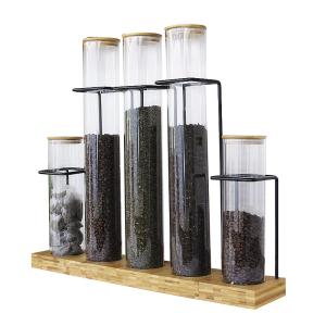 Buy cheap 1000ml Display Borosilicate Sealable Glass Jars product