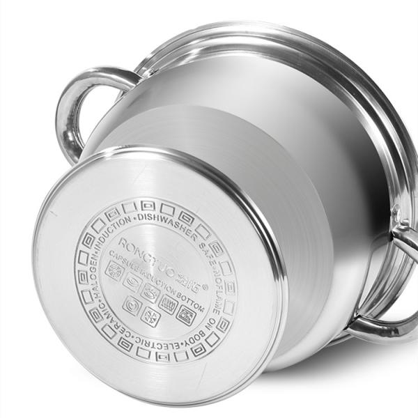 Stainless Steel Cookware Set 10 Piece Kitchen Ware Cooking Pot Set
