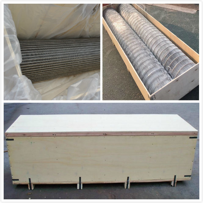 High Density 201 Stainless Steel Mesh Belt , Food Grade Wire Mesh Screws Conveyor