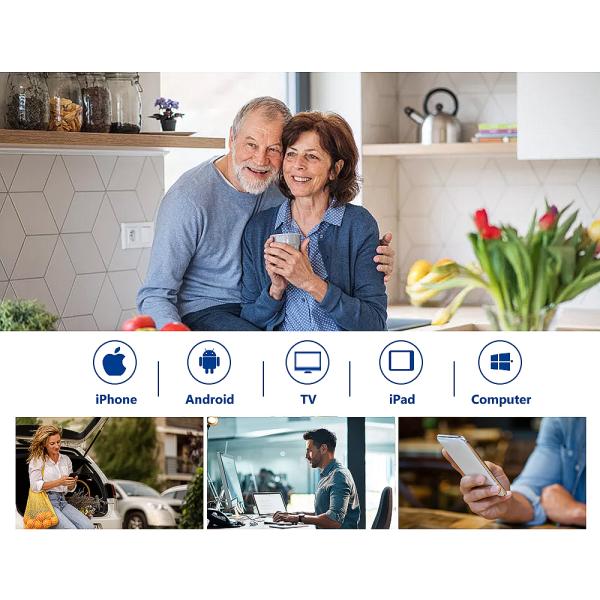 Carecam Pro 10X Zoom Dual Lens Night Vision Camcorder Security Wireless Wifi Cctv Camera