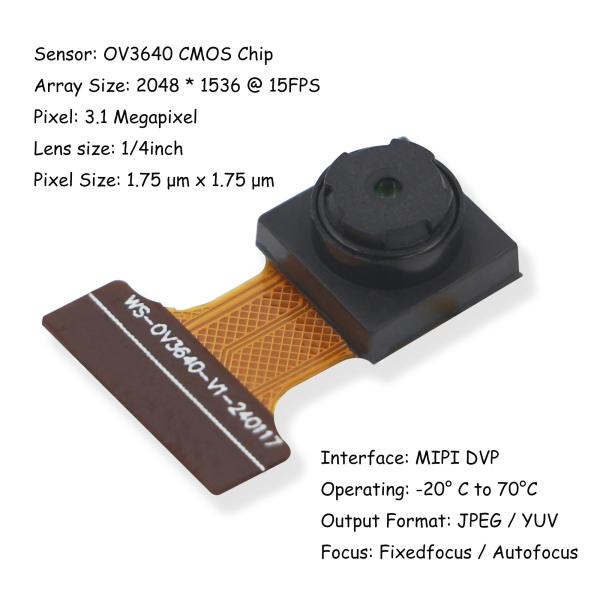 OEM 3MP OV3640 HD Camera Module FF 1080P MIPI Wide Angle For Smartphone Camera