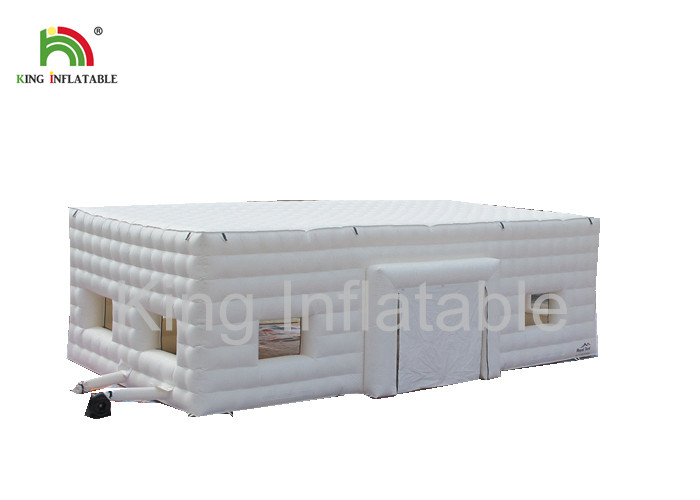 Buy cheap Sewn White PVC Inflatable Stitching Cube Tent Waterproof With Blowers product