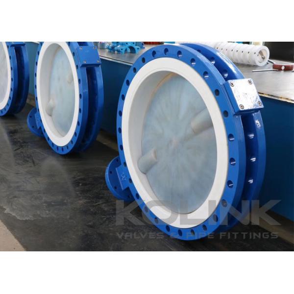 PTFE Lined Butterfly Valve 2-48 Inch Class150 Concentric Disc