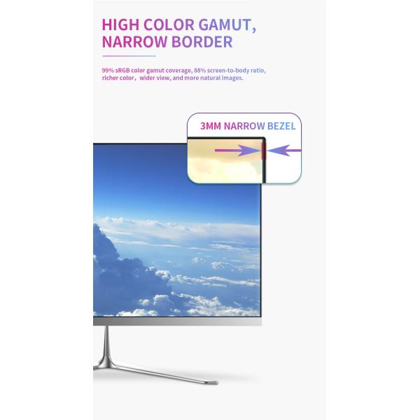21.5inch Core Processor I5-3320 Desktop AIO PC 480G SSD 8G HD For School Home Bussiness