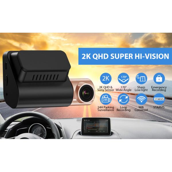 Dual Lens Invisible Dash Cam DVR Night Vision WDR Built In GPS
