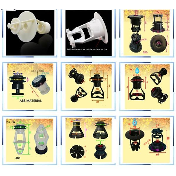 Plastic Sprinkler Head Cooling Tower Water Spray Nozzles White