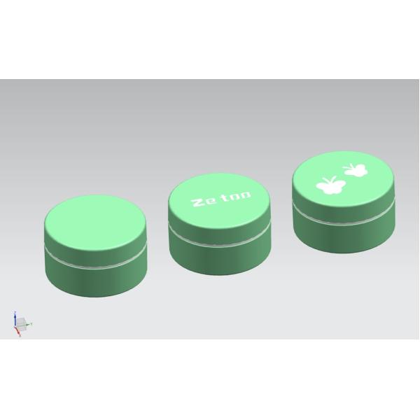 Two Color Empty Plastic Cosmetic Jars 50ml Eye Cream Jar With Customized LOGO Cap