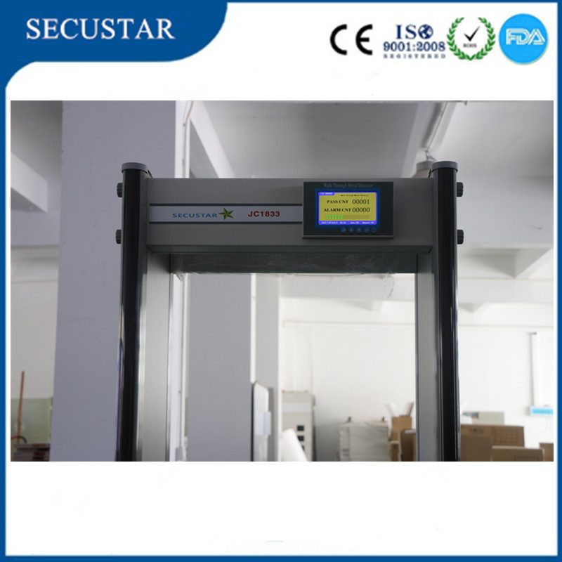 7 Inch LCD Screen Walk Through Metal Detector With 1-300 Level Adjustable Sensitivity