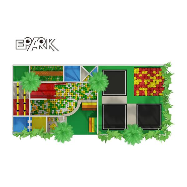 PVC Indoor Soft Playground Children Maze Game With Bounce Equipment Castle Combined