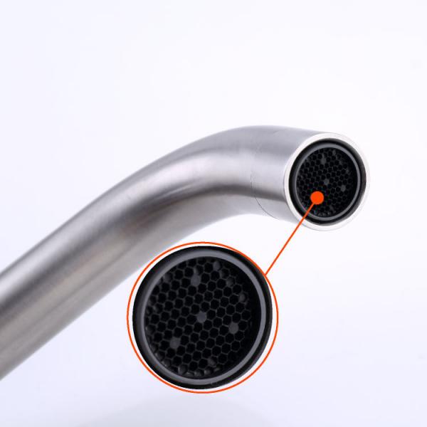 360 Swivel Single Handle Kitchen Faucet Lever Handle Hot Cold Mixer Tap