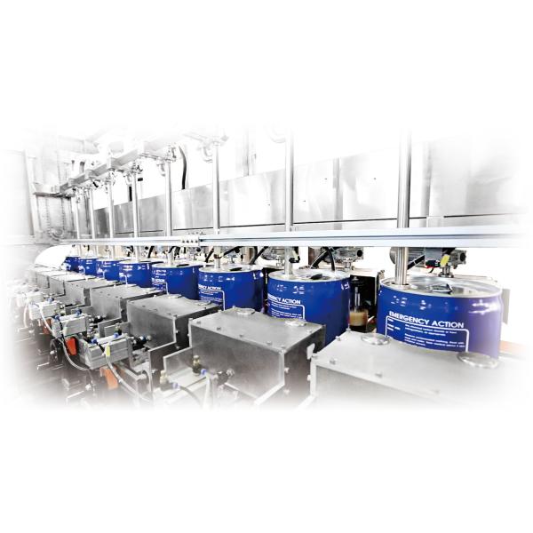 5L-30L 8 Nozzles Lubricant Filling Machine PLC Controlled