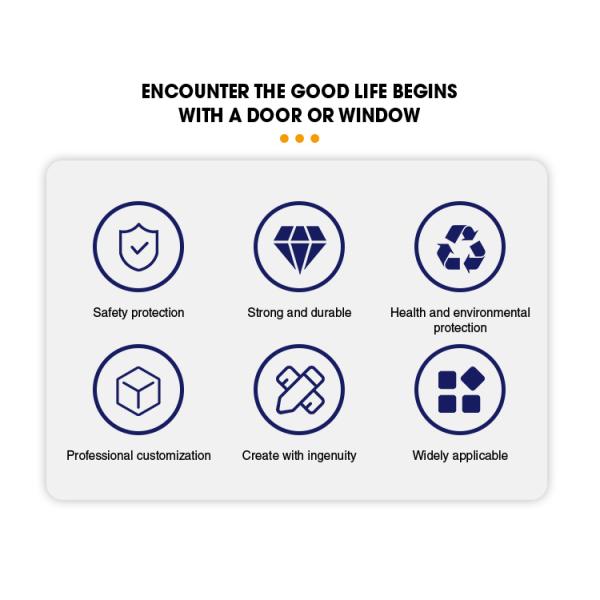 Customized UPVC Profile Casement Window with Plastic Frame Material from OEM