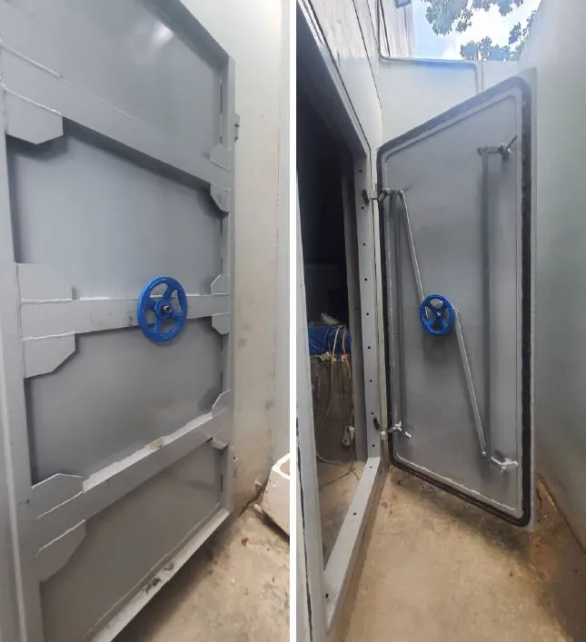 High Waterproof Cutting Process Stainless Steel Flood Door